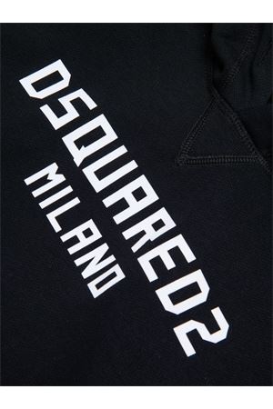 felpa in cotone nero DSQUARED KIDS | DQ3184D0A9UDQ900